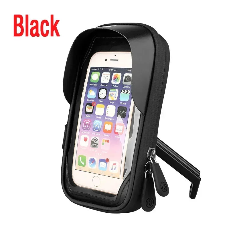 Bicycle Motorcycle GPS Navigation Holder Waterproof Multi-Function Mobile Phone Bracket Card Pack Bike Motorcycle Accessories