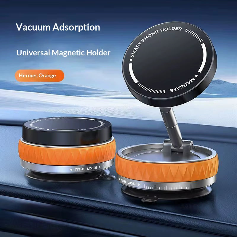 2026 New 360° Rotating Vacuum Car Magnetic Phone Stand, Folding Car Navigation Desktop Stand, Multi-Functional Phone Stand