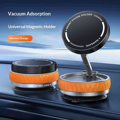2026 New 360° Rotating Vacuum Car Magnetic Phone Stand, Folding Car Navigation Desktop Stand, Multi-Functional Phone Stand