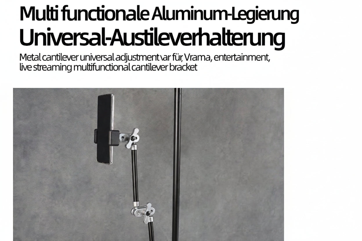 Magic Arm Mount Adjustable Office Flexible 1/4" Thread Screw Phone Mount Holder for Video Action Camera