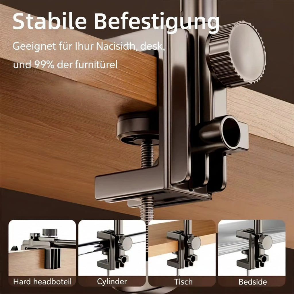 Lazy Phone Holder 360° Rotating Tablet Stand Holder Adjustable for Ipad Cellphone 4-13 Inch Bed Floatable Arm Clip Stand