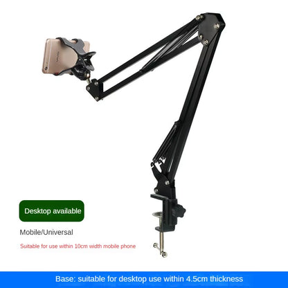 Lazy Cantilever Cell Phone Tablet Holder Desktop Universal Live Streaming Bedside Ipads Stand Bracket Clip