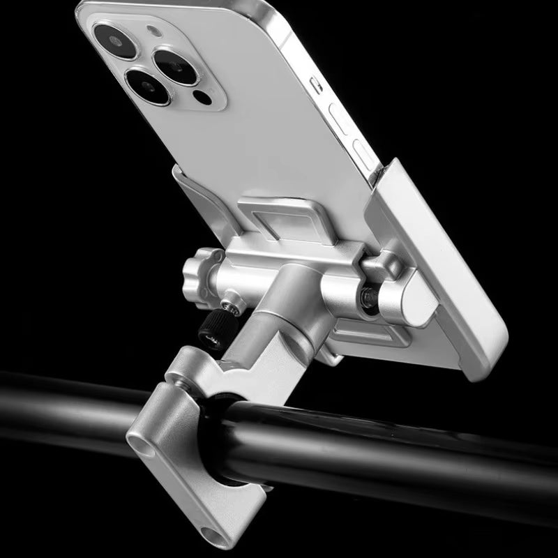 Aluminum Phone Holder for Bikes Scooters Adjustable Bicycle Motorcycle GPS Navigation Stand Bracket Bike Accessories