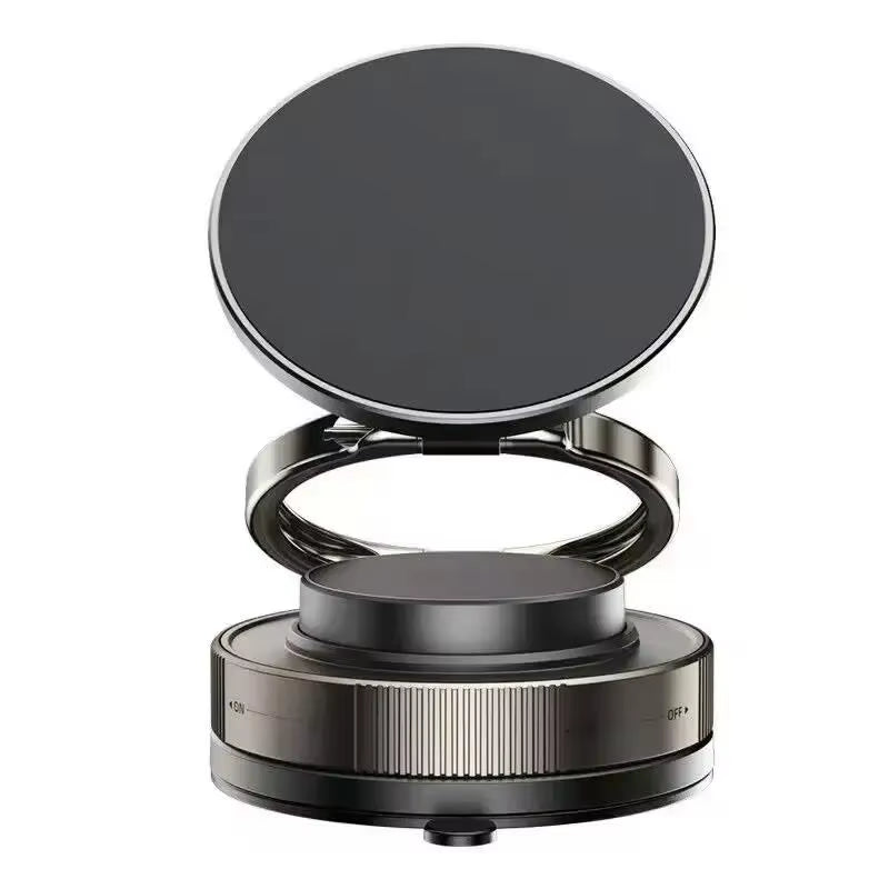 Folding Strong Magnet Magnetic Phone Holder 360° Rotation Desk Car Vacuum Suction Windshield Dashboard Mobile Holder Adsorption