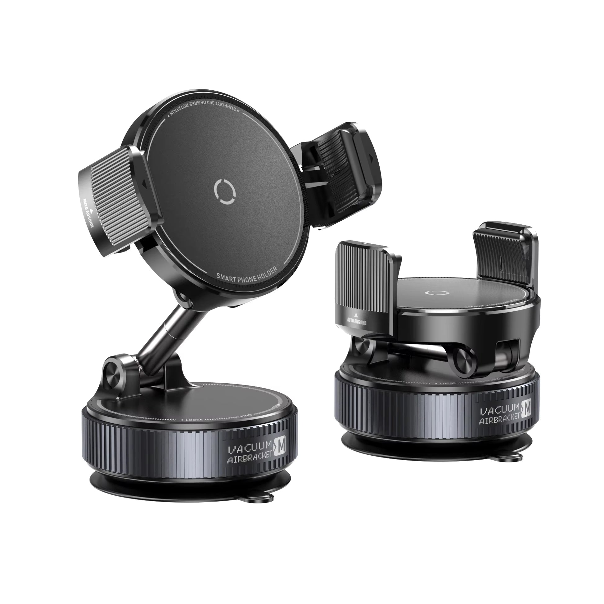 Magnetic Car Mount Telescopic Clip Phone Holder 360° Rotation Vacuum Suction Cup Strong Magnet Foldable for Iphone 17 16 Xiaomi