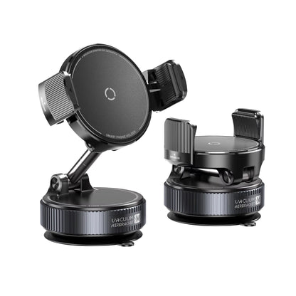 Magnetic Car Mount Telescopic Clip Phone Holder 360° Rotation Vacuum Suction Cup Strong Magnet Foldable for Iphone 17 16 Xiaomi