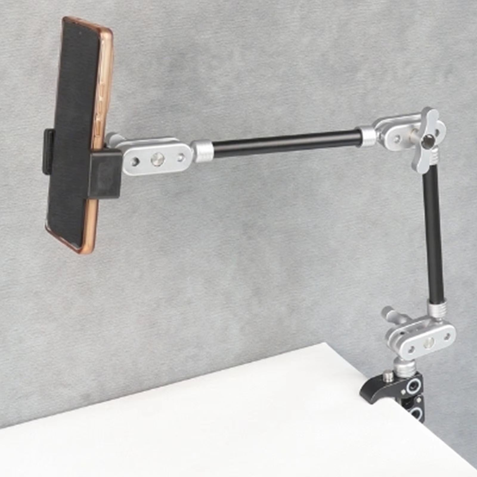 Magic Arm Mount Adjustable Office Flexible 1/4" Thread Screw Phone Mount Holder for Video Action Camera