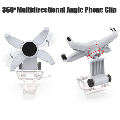New Smartphone Clamp Adjustable Game Clip for PS5 Wireless Controller Gamepad Mobile Phone Holder Bracket