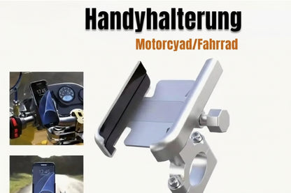 Aluminum Phone Holder for Bikes Scooters Adjustable Bicycle Motorcycle GPS Navigation Stand Bracket Bike Accessories