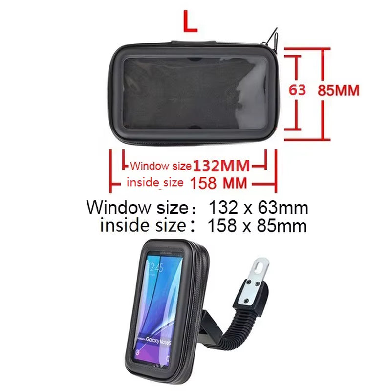 Waterproof Motorcycle Phone Holder Support Telephone Mobile Stand for Moto Support for Iphone 11 Universal Bike Mobile Phone Sup