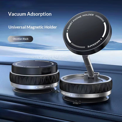2026 New 360° Rotating Vacuum Car Magnetic Phone Stand, Folding Car Navigation Desktop Stand, Multi-Functional Phone Stand