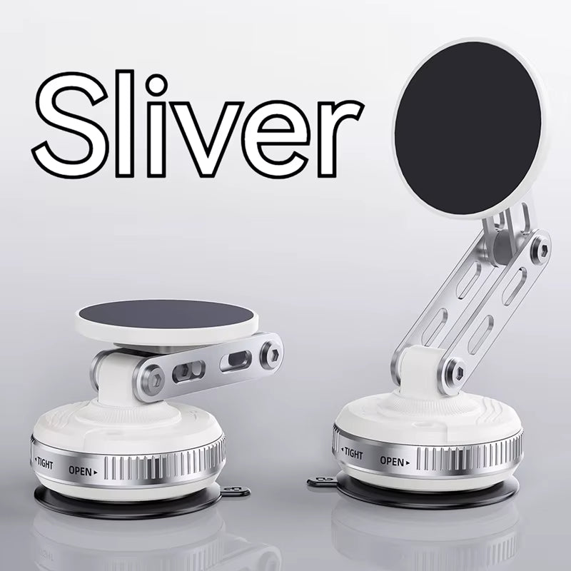 Angle Adjustable Car Phone Mount Metal Magnetic Suction Cup Nano Gel Pad 3-Axis Foldable Holder for Iphone Samsung