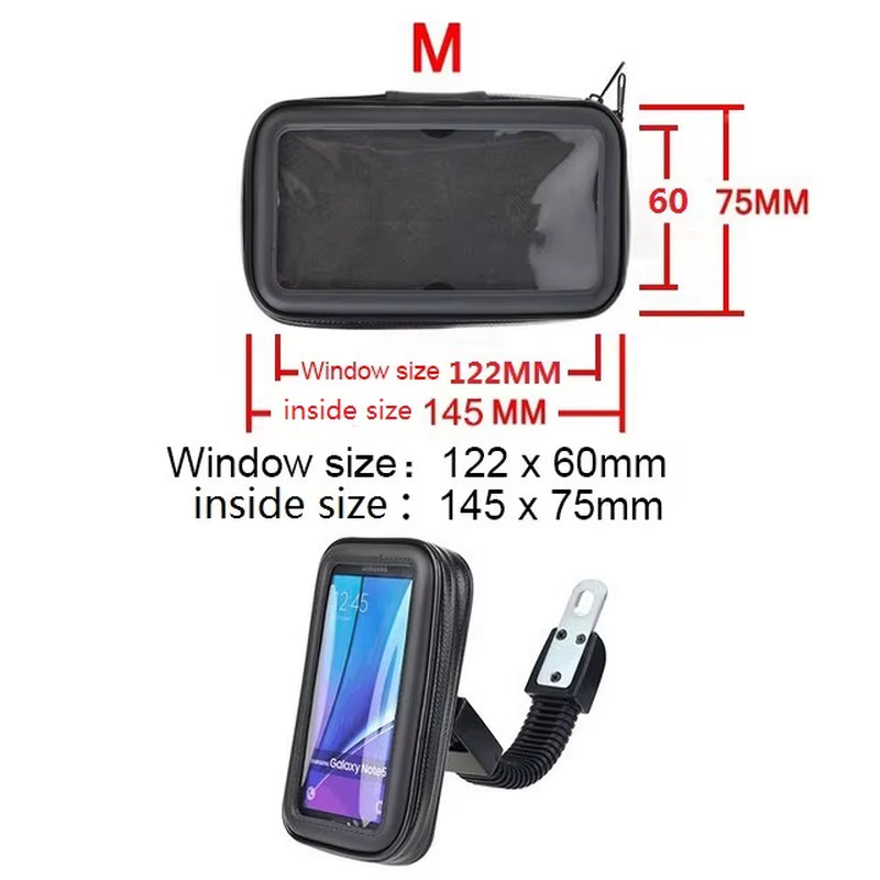 Waterproof Motorcycle Phone Holder Support Telephone Mobile Stand for Moto Support for Iphone 11 Universal Bike Mobile Phone Sup