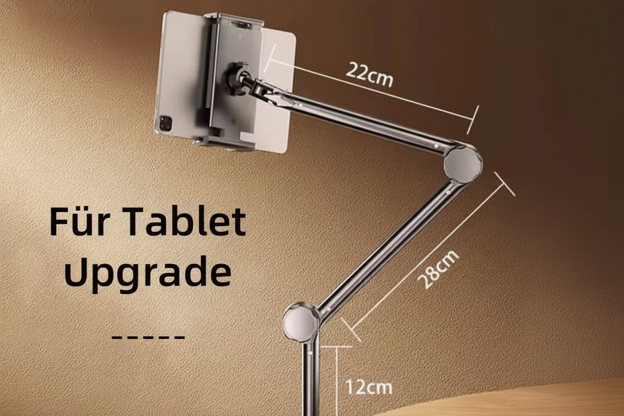 Lazy Phone Holder 360° Rotating Tablet Stand Holder Adjustable for Ipad Cellphone 4-13 Inch Bed Floatable Arm Clip Stand