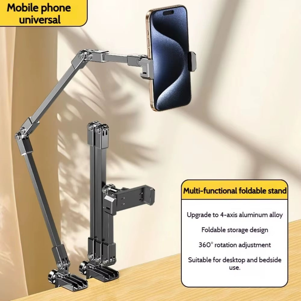 Adjustable Tablet Stand Foldable 360-Degree Rotation Bedside Phone Holder for 5-12Inch Phone Ipad Pro Mini for Xiaomi