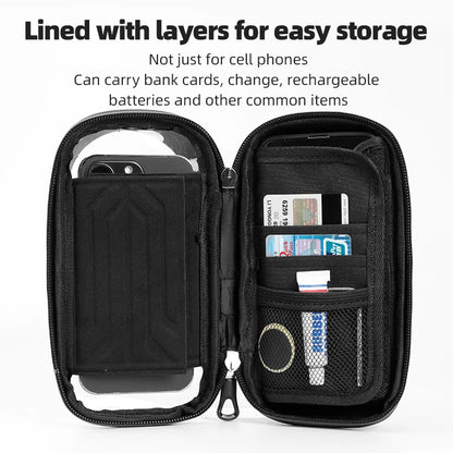 Bike Phone Support Waterproof Case Bag for Bicycle Handlebar  Adjustable Motorcycle Scooter Mobile Phone Mount Cover