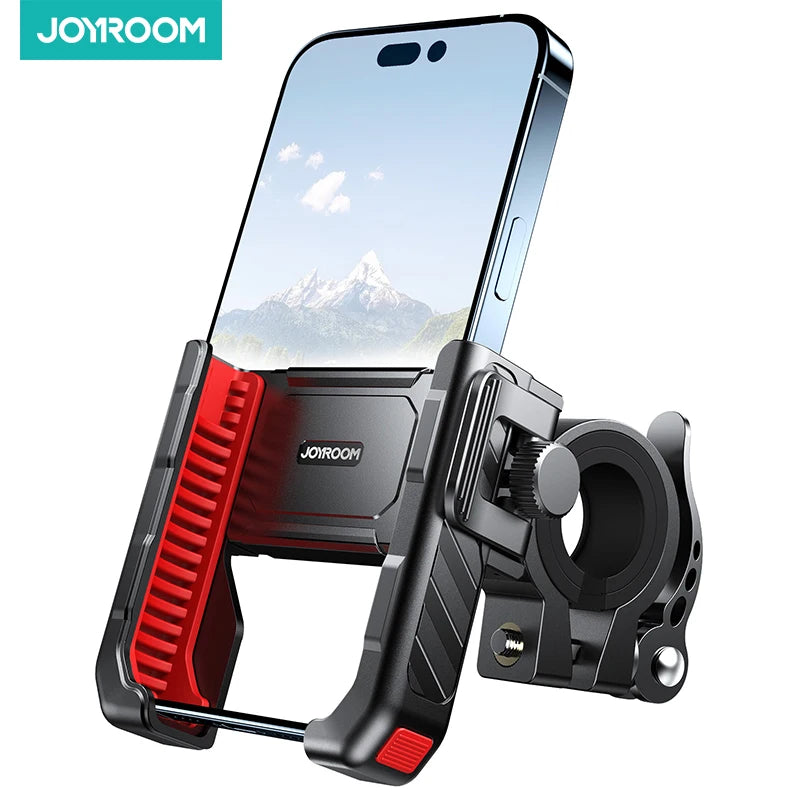 Joyroom 2024 Bike Phone Holder  One-Handed Operation Bicycle Motorcycle Phone Holder for 4.7-7" Mobile Phone Shockproof