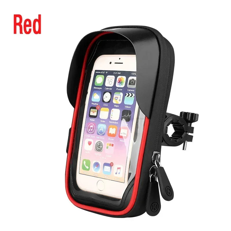Bicycle Motorcycle GPS Navigation Holder Waterproof Multi-Function Mobile Phone Bracket Card Pack Bike Motorcycle Accessories