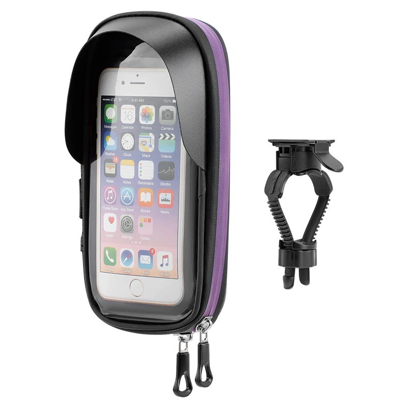 Bike Phone Support Waterproof Case Bag for Bicycle Handlebar  Adjustable Motorcycle Scooter Mobile Phone Mount Cover