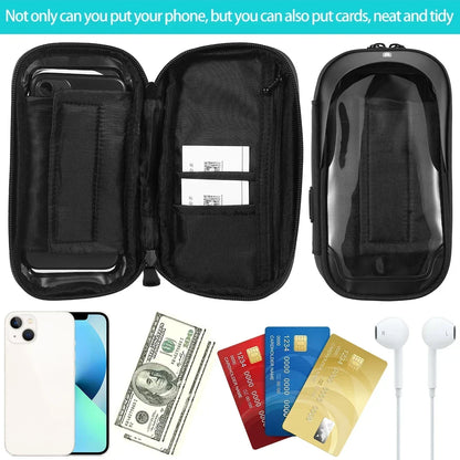 Bicycle Motorcycle GPS Navigation Holder Waterproof Multi-Function Mobile Phone Bracket Card Pack Bike Motorcycle Accessories