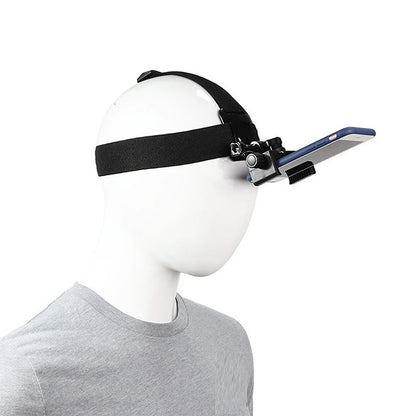 Head-Mounted Headband Bracket Adjustable Live Broadcast Mobile Phone Holder First-Person Perspective Fixed Bracket Gift