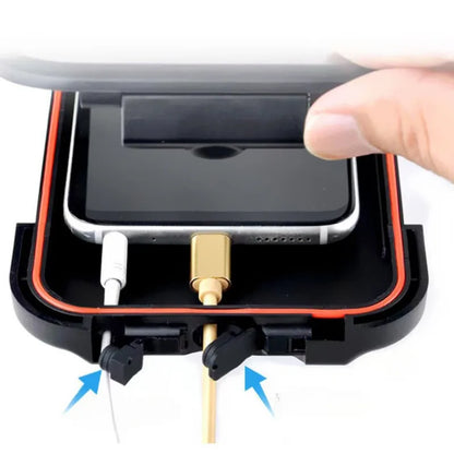 Waterproof Motorcycle Bike Mobile Phone Holder Universal Bicycle GPS 360°Swivel Phone Mount