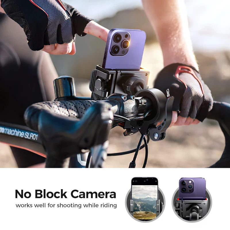 Joyroom 2024 Bike Phone Holder  One-Handed Operation Bicycle Motorcycle Phone Holder for 4.7-7" Mobile Phone Shockproof