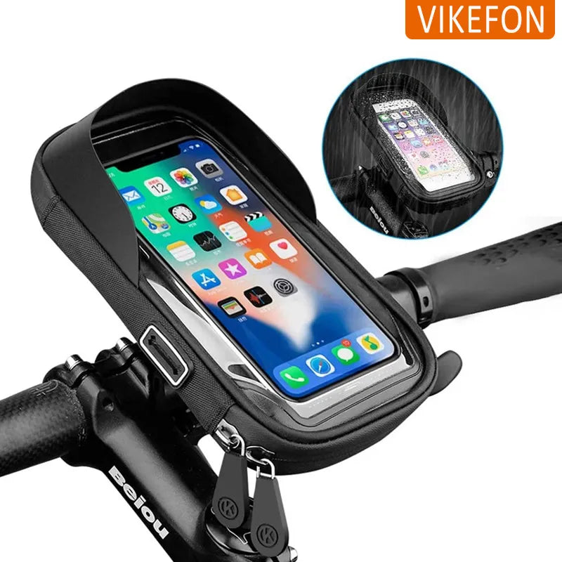Bicycle Motorcycle GPS Navigation Holder Waterproof Multi-Function Mobile Phone Bracket Card Pack Bike Motorcycle Accessories
