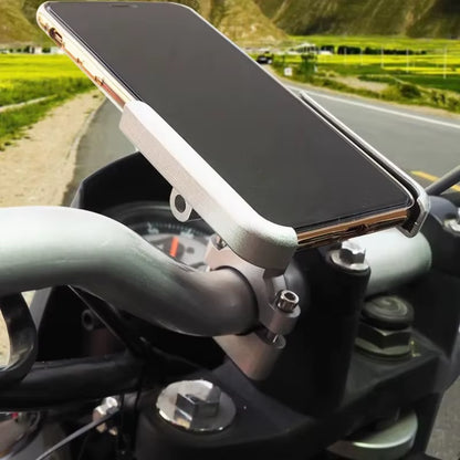 Aluminum Phone Holder for Bikes Scooters Adjustable Bicycle Motorcycle GPS Navigation Stand Bracket Bike Accessories