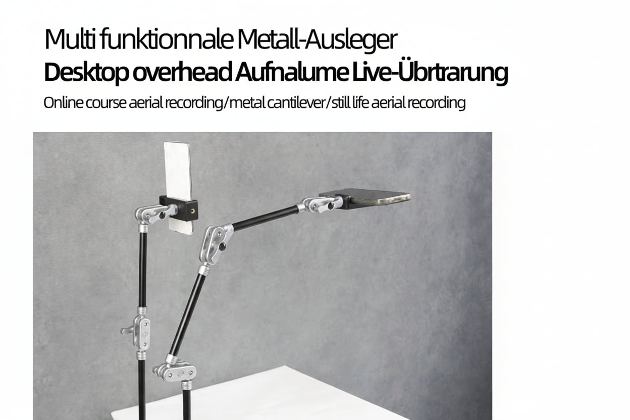 Magic Arm Mount Adjustable Office Flexible 1/4" Thread Screw Phone Mount Holder for Video Action Camera