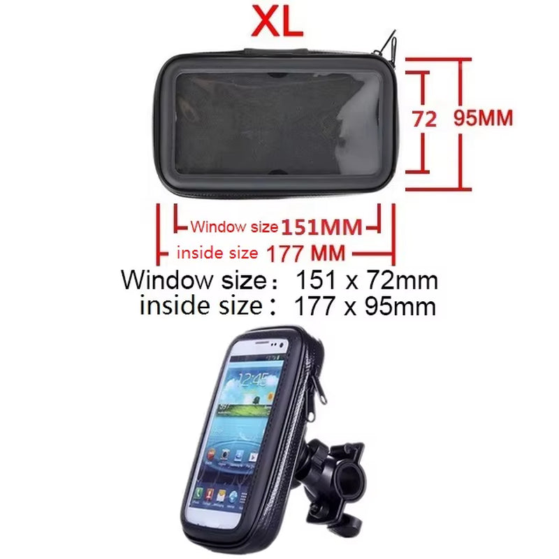 Waterproof Motorcycle Phone Holder Support Telephone Mobile Stand for Moto Support for Iphone 11 Universal Bike Mobile Phone Sup