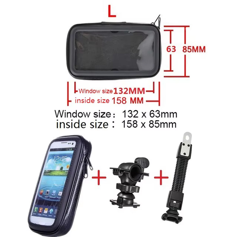 Waterproof Motorcycle Phone Holder Support Telephone Mobile Stand for Moto Support for Iphone 11 Universal Bike Mobile Phone Sup