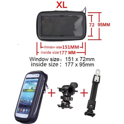 Waterproof Motorcycle Phone Holder Support Telephone Mobile Stand for Moto Support for Iphone 11 Universal Bike Mobile Phone Sup